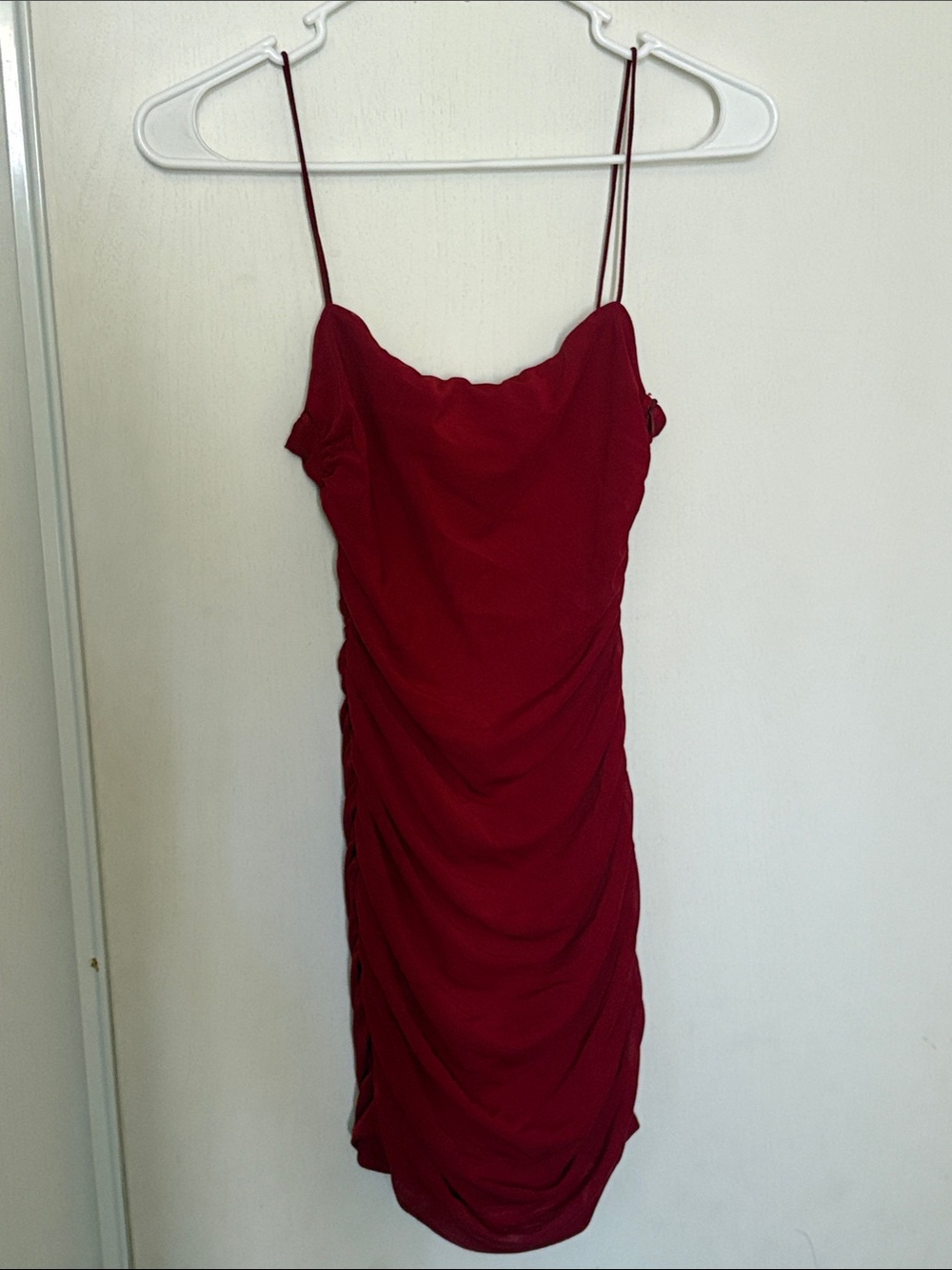 White Fox Slip Spaghetti Strap Dress